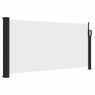 vidaXL Store latéral rétractable blanc 100x500 cm
