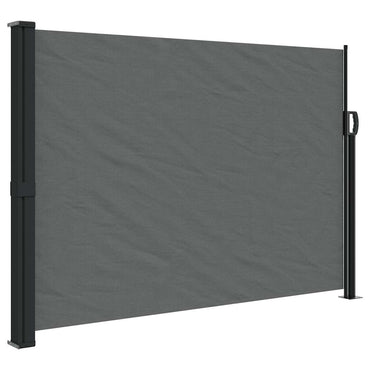 vidaXL Ausziehbare Seitenmarkise Anthrazit 140x500 cm