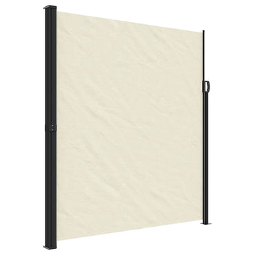 vidaXL Seitenmarkise Ausziehbar Creme 220x500 cm
