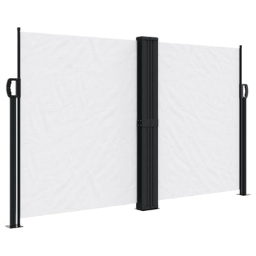 vidaXL Seitenmarkise Ausziehbar Weiß 140x600 cm