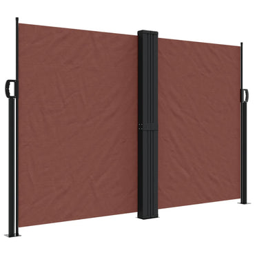 vidaXL Seitenmarkise Ausziehbar Braun 160x600 cm
