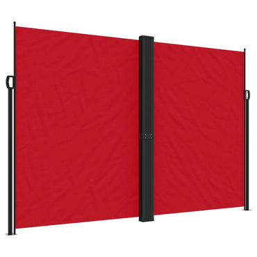 vidaXL Seitenmarkise Ausziehbar Rot 220x600 cm