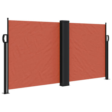 vidaXL Brise-vue latéral rétractable rouge terre cuite 120x1000 cm