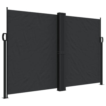 vidaXL Seitenmarkise Ausziehbar Schwarz 160x1000 cm