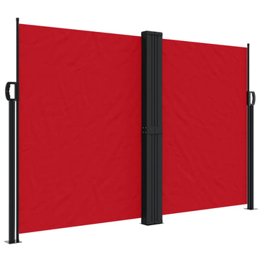 vidaXL Store latéral rétractable rouge 160x1000 cm
