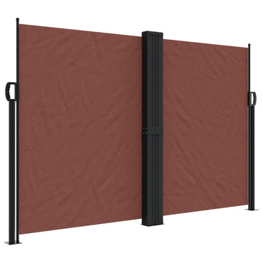vidaXL Seitenmarkise Ausziehbar Braun 160x1000 cm