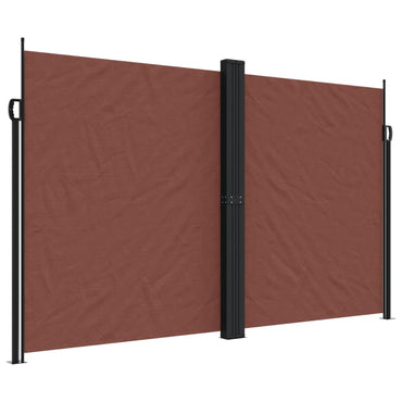 Store latéral extensible vidaXL Marron 200x1000 cm