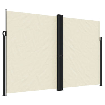 vidaXL Seitenmarkise Ausziehbar Creme 220x1000 cm