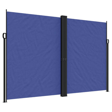 vidaXL Seitenmarkise Ausziehbar Blau 220x1000 cm