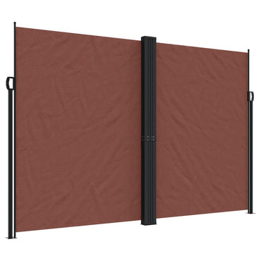 vidaXL Seitenmarkise Ausziehbar Braun 220x1000 cm