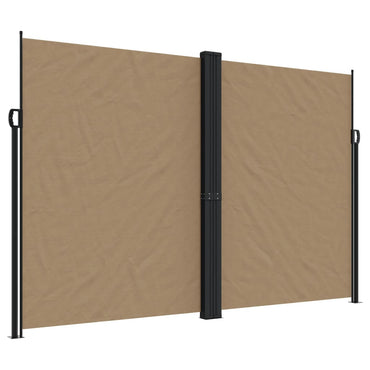 vidaXL Store latéral rétractable taupe 220x1000 cm