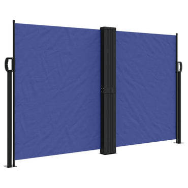 vidaXL Seitenmarkise Ausziehbar Blau 140x1200 cm