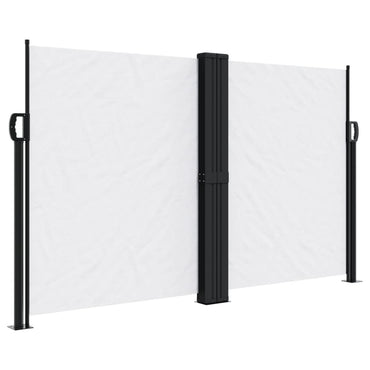 vidaXL Seitenmarkise Ausziehbar Weiß 140x1200 cm