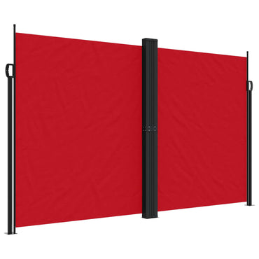 vidaXL Store latéral rétractable rouge 200x1200 cm