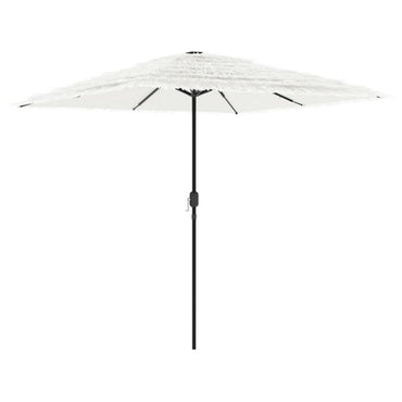 vidaXL Sonnenschirm mit Stahlmast Weiß 248x248x248 cm