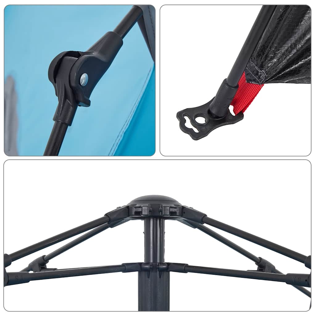 vidaXL Kuppel-Campingzelt 5 Personen Blau Quick Release