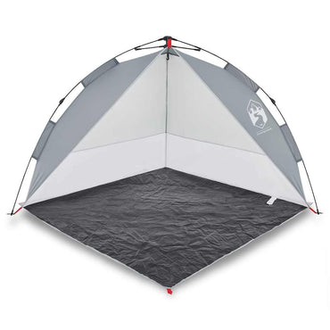 vidaXL Strandzelt Grau Quick Release Wasserdicht