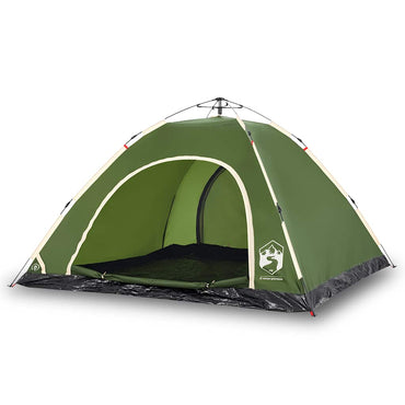 vidaXL Tente de camping 5 personnes Verte Quick Release