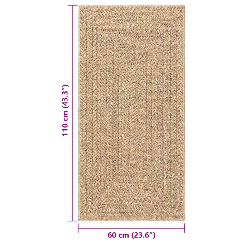 vidaXL Tapis ZIZUR 60x110 cm aspect jute Intérieur et extérieur