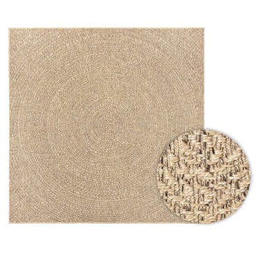 vidaXL Tapis ZIZUR 240x240 cm Aspect jute Intérieur et extérieur