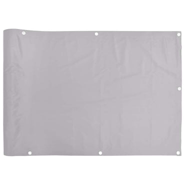vidaXL Balkon-Sichtschutz Grau 400x90 cm PVC