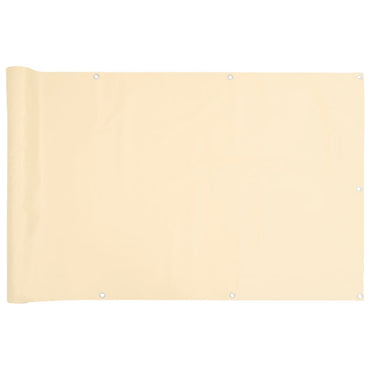 vidaXL Balkon-Sichtschutz Creme 500x120 cm PVC