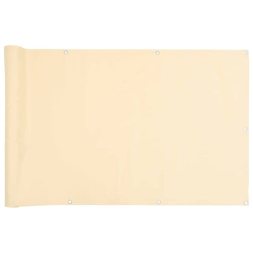 vidaXL Balkon-Sichtschutz Creme 800x120 cm PVC