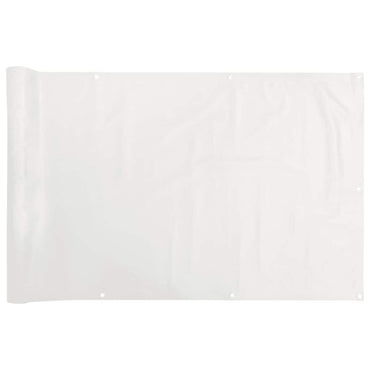 vidaXL Balkon-Sichtschutz Weiß 500x120 cm PVC