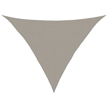 vidaXL Sonnensegel 160 g/m² Dreieckig Hellgrau 2,5x2,5x3,5 m HDPE