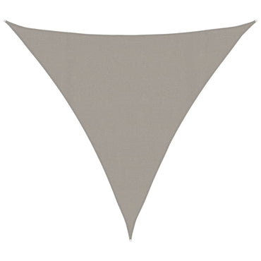 vidaXL Sonnensegel 160 g/m² Dreieckig Hellgrau 4x4x4 m HDPE
