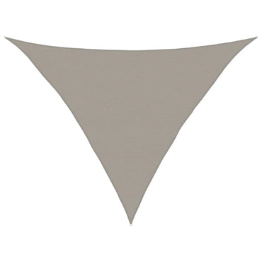 vidaXL Sonnensegel 160 g/m² Dreieckig Hellgrau 5x5x6 m HDPE