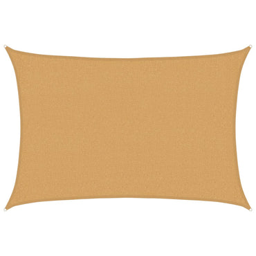 vidaXL Sonnensegel 160 g/m² Rechteckig Sandfarben 2x3 m HDPE