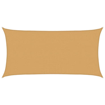 vidaXL Sonnensegel 160 g/m² Rechteckig Sandfarben 2,5x5 m HDPE