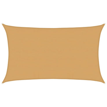 vidaXL Sonnensegel 160 g/m² Rechteckig Sandfarben 5x8 m HDPE