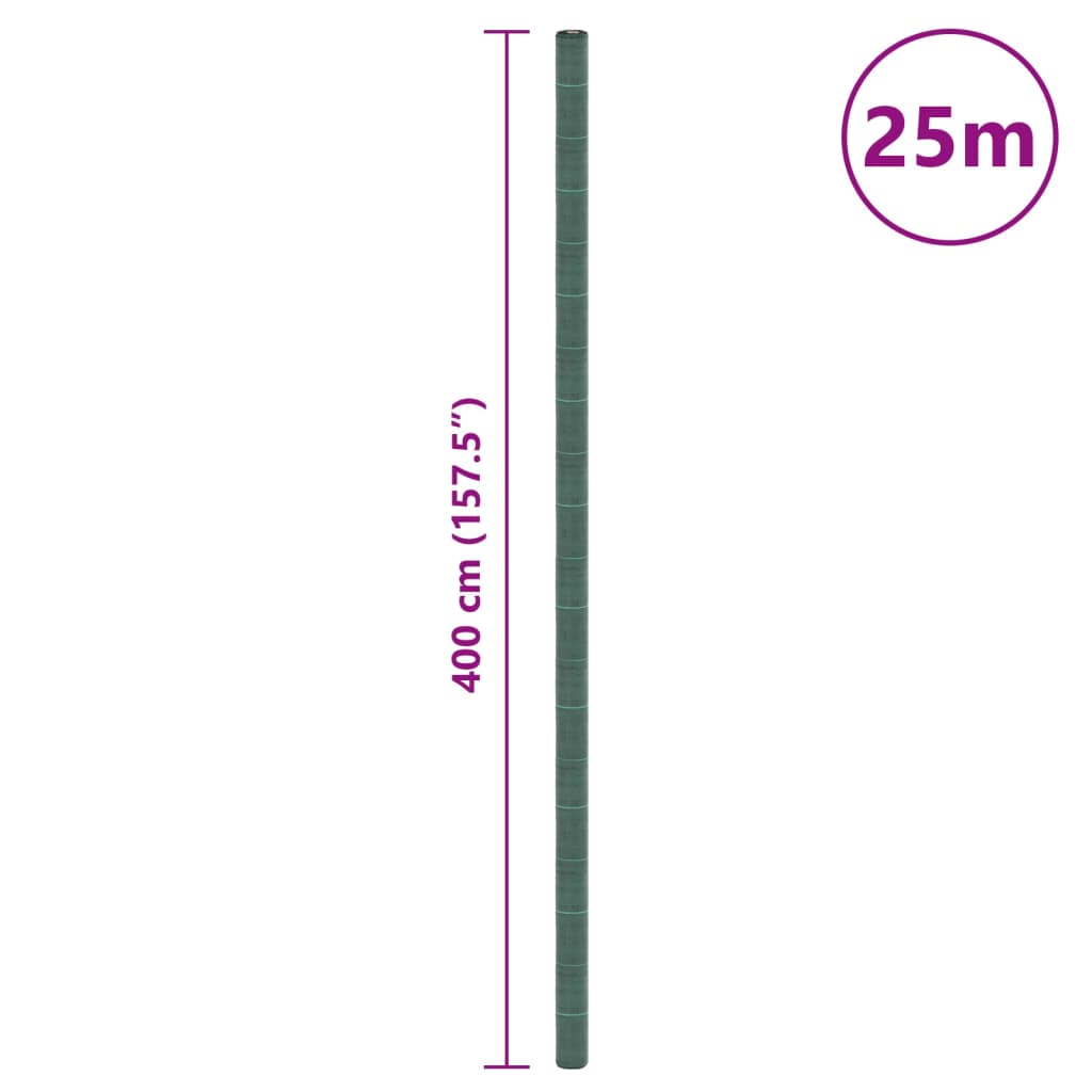 vidaXL Unkrautvlies Grün 4x25 m PP