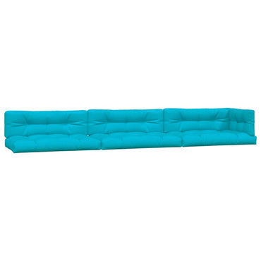 Coussins de palette vidaXL 7 pcs Tissu turquoise