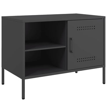 vidaXL Meuble TV Noir 68x39x50,5 cm Acier