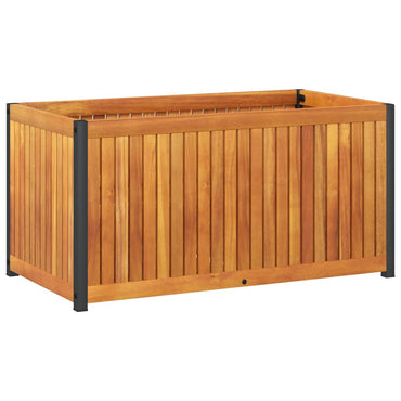 vidaXL Pflanzkübel 85x45x44 cm Massivholz Akazie und Stahl