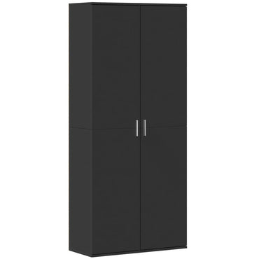 vidaXL Highboard Schwarz 80x35x180 cm Holzwerkstoff