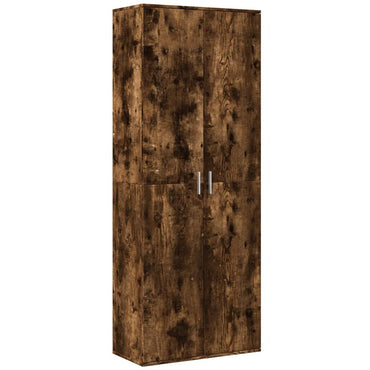 vidaXL Highboard Räuchereiche 70x35x180 cm Holzwerkstoff