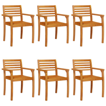 vidaXL Gartenstühle 6 Stk. 59x55x85 cm Massivholz Akazie