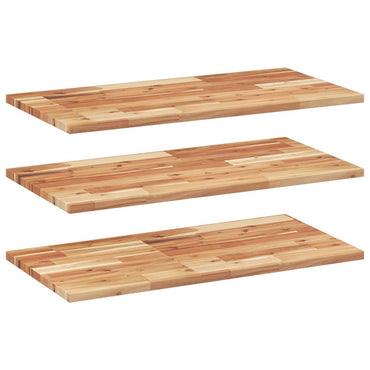 vidaXL Schweberegale 3 Stk. 100x40x2 cm Massivholz Akazie Ölbehandelt
