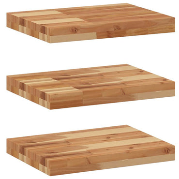 vidaXL Schweberegale 3 Stk. 40x30x4 cm Massivholz Akazie Ölbehandelt