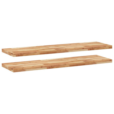 vidaXL Étagères flottantes 2 pcs 140x40x4 cm Bois d'acacia massif Traité à l'huile