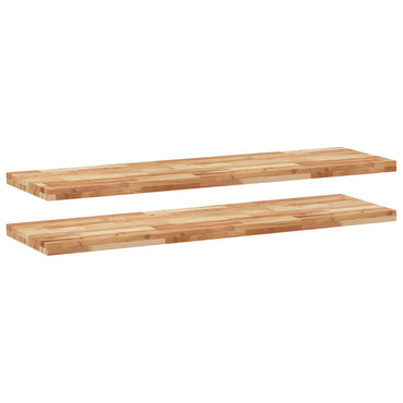 vidaXL Schweberegale 2 Stk. 160x40x4 cm Massivholz Akazie Ölbehandelt