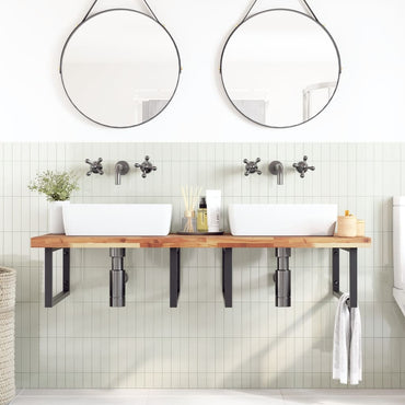 vidaXL Waschtischplatte Ölbeschichtung 140x60x4 cm Massivholz Akazie