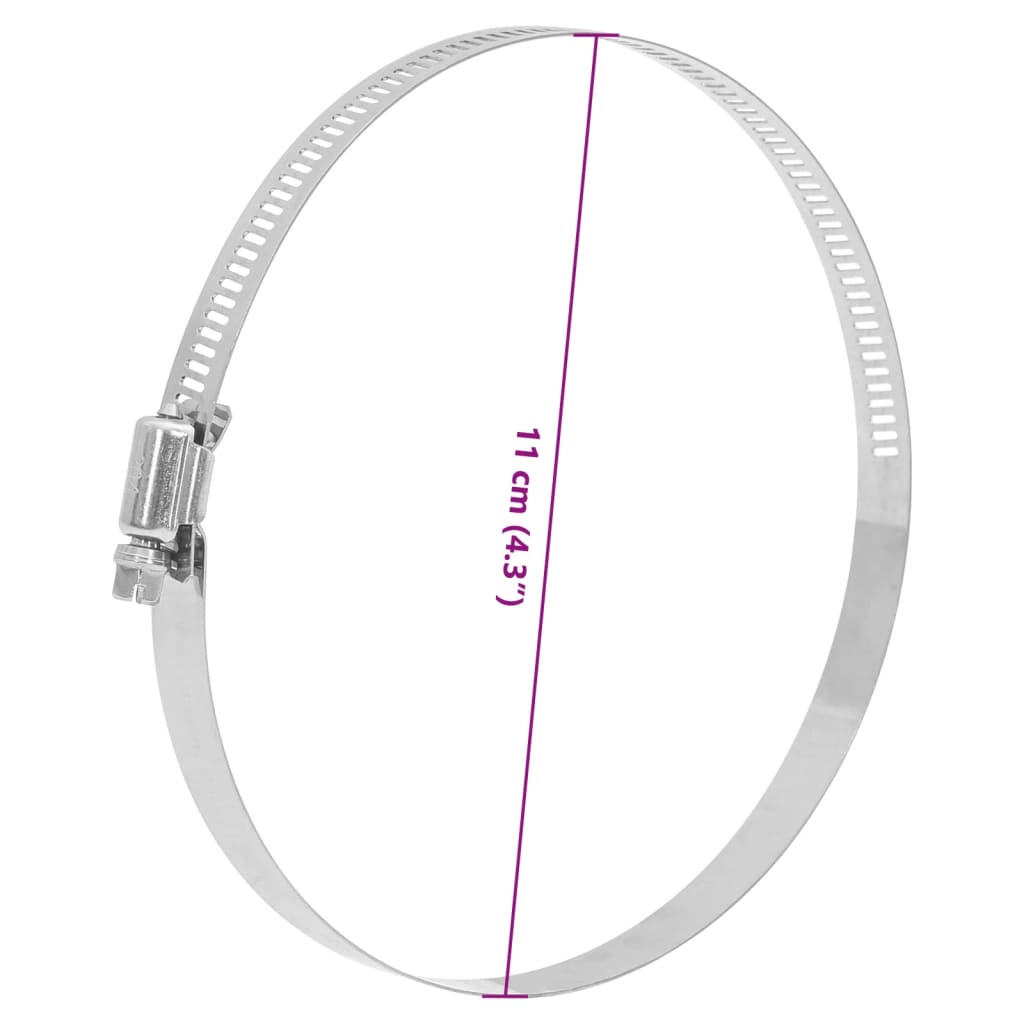 Schlauchschellen 6 Stk. 91-110 mm Edelstahl 304