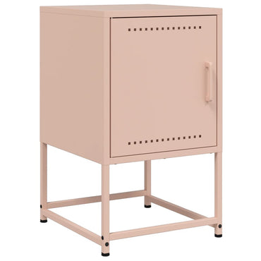 vidaXL Nachttisch Rosa 36x39x60,5 cm Stahl