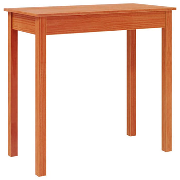vidaXL Table console marron ciré 80x40x75 cm pin massif