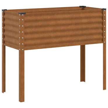 vidaXL Gartenpflanzgefäß 100 x 45 x 90 cm Verwitterungsstahl